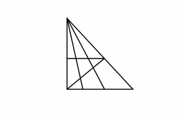 Эту задачу могут решить единицы: сколько треугольников на картинке?