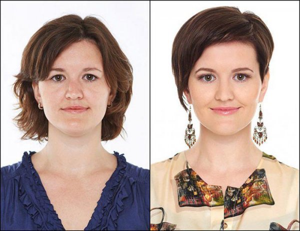 Пятнадцать фотографий женщин до и после преображения стилиста